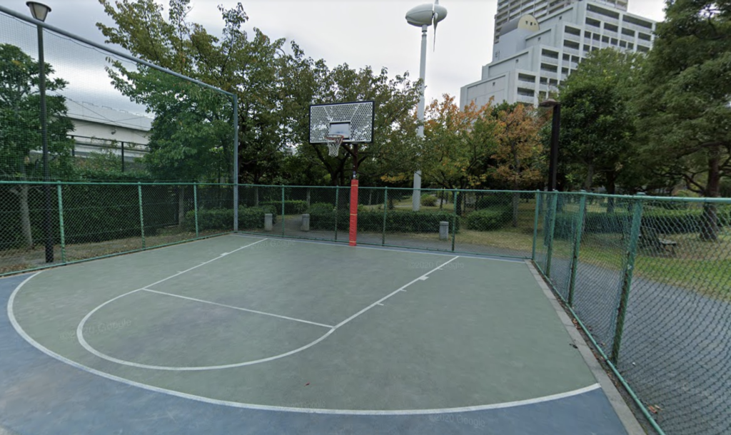 お台場レインボー公園バスケットゴール